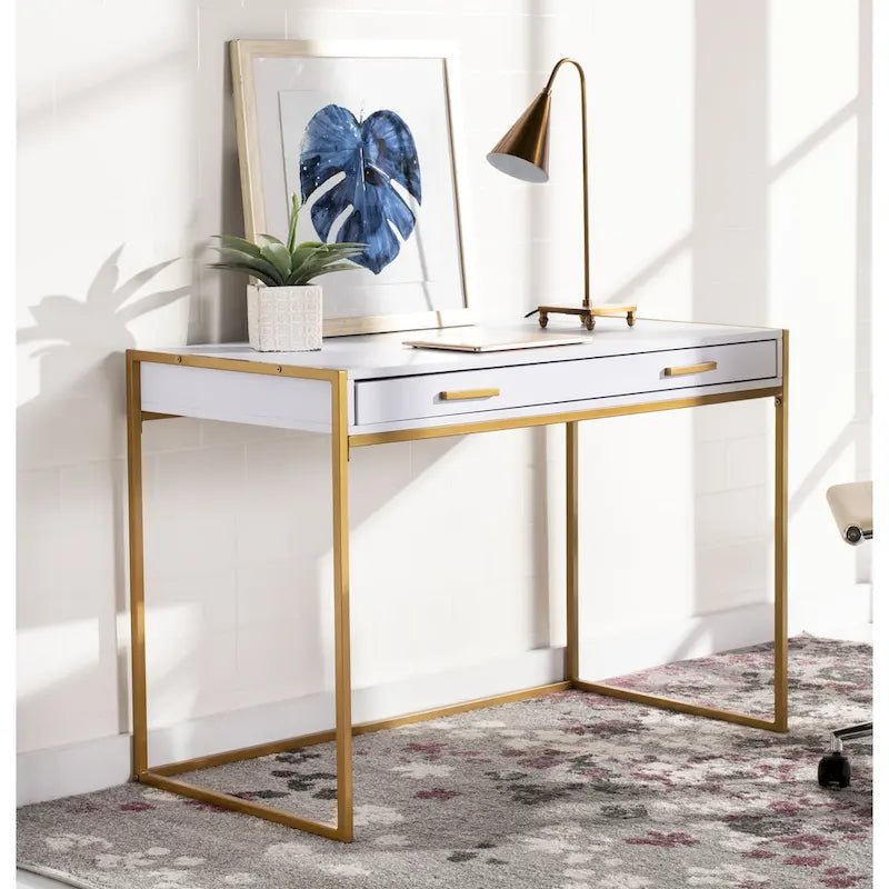 SAFAVIEH Ilo Glam 1-Drawer Console Desk