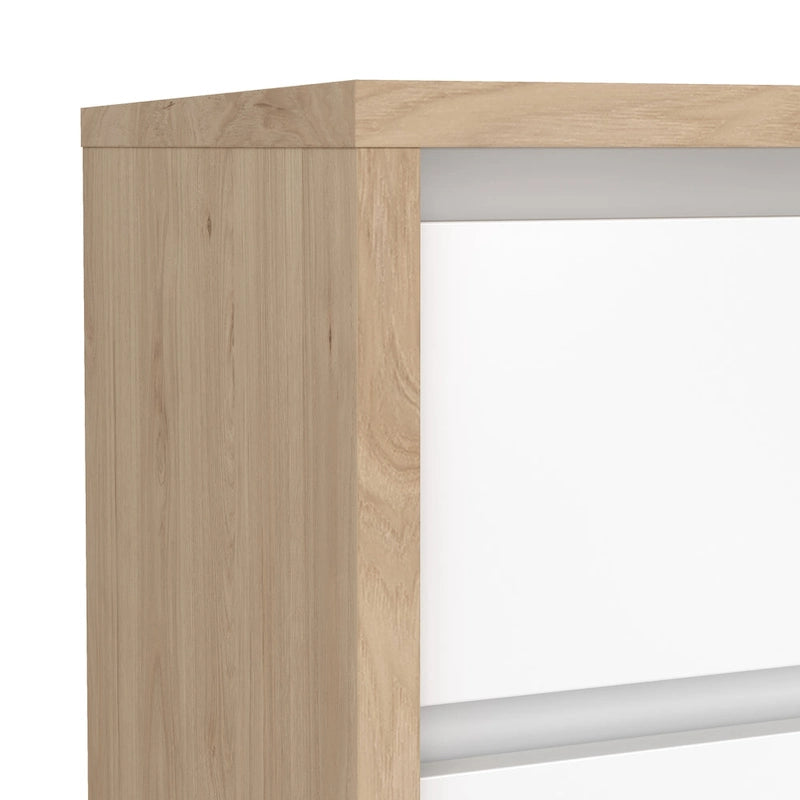 Table de chevet à 2 tiroirs de 17 pouces de hauteur