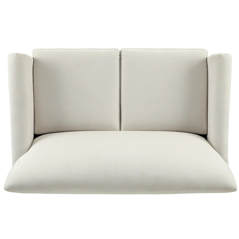 Canapé deux places moderne à dossier coussin
