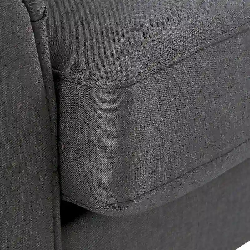 Canapé deux places moderne à dossier coussin