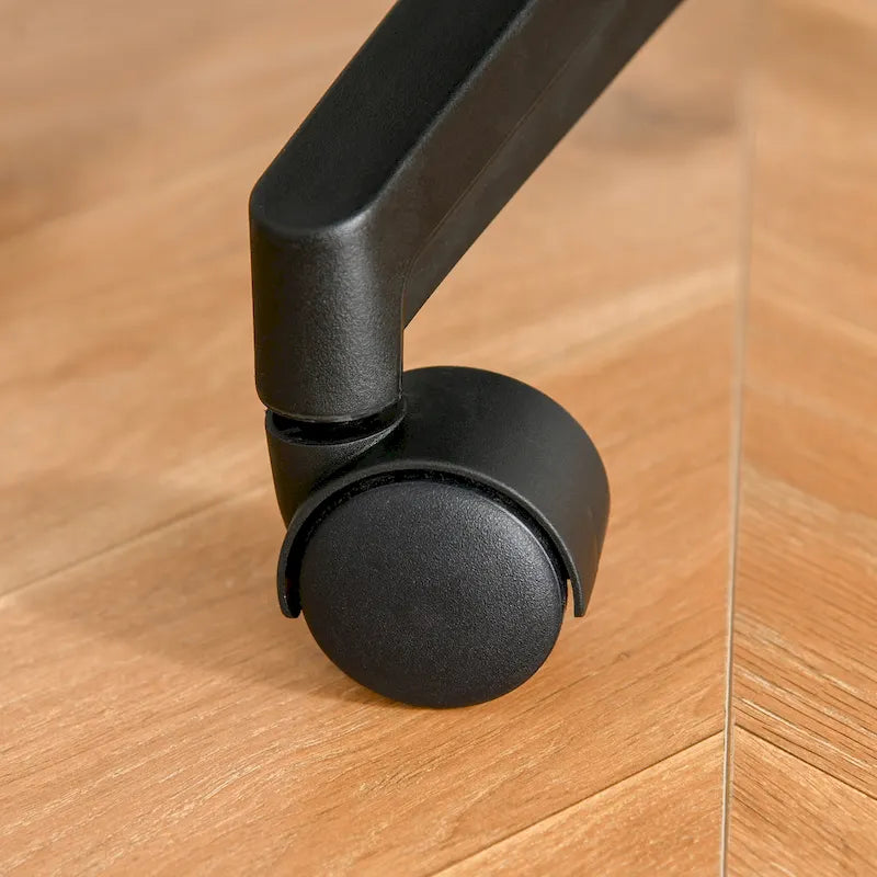 Chaise de bureau ergonomique à dossier haut en maille avec soutien lombaire, appui-tête pivotant et réglable