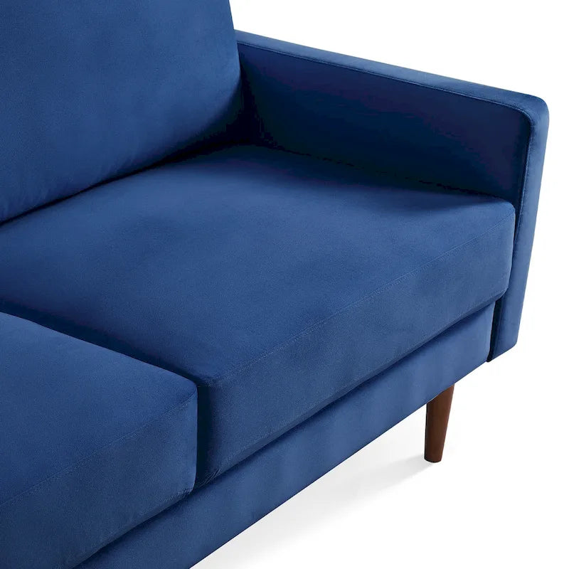 Canapé rembourré de 69 pouces de largeur avec accoudoirs carrés pour la maison et le bureau