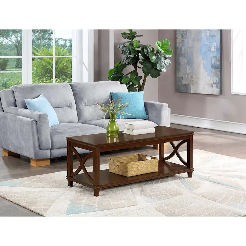 Table basse Convenience Concepts avec étagère