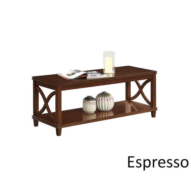 Table basse Convenience Concepts avec étagère