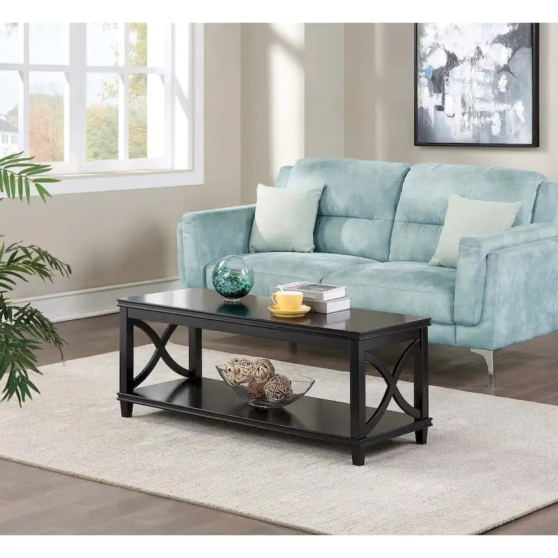 Table basse Convenience Concepts avec étagère