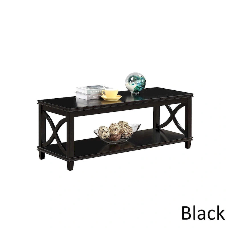 Table basse Convenience Concepts avec étagère