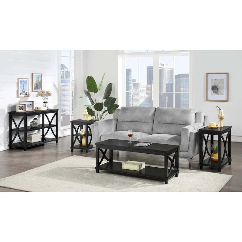 Table basse Convenience Concepts avec étagère