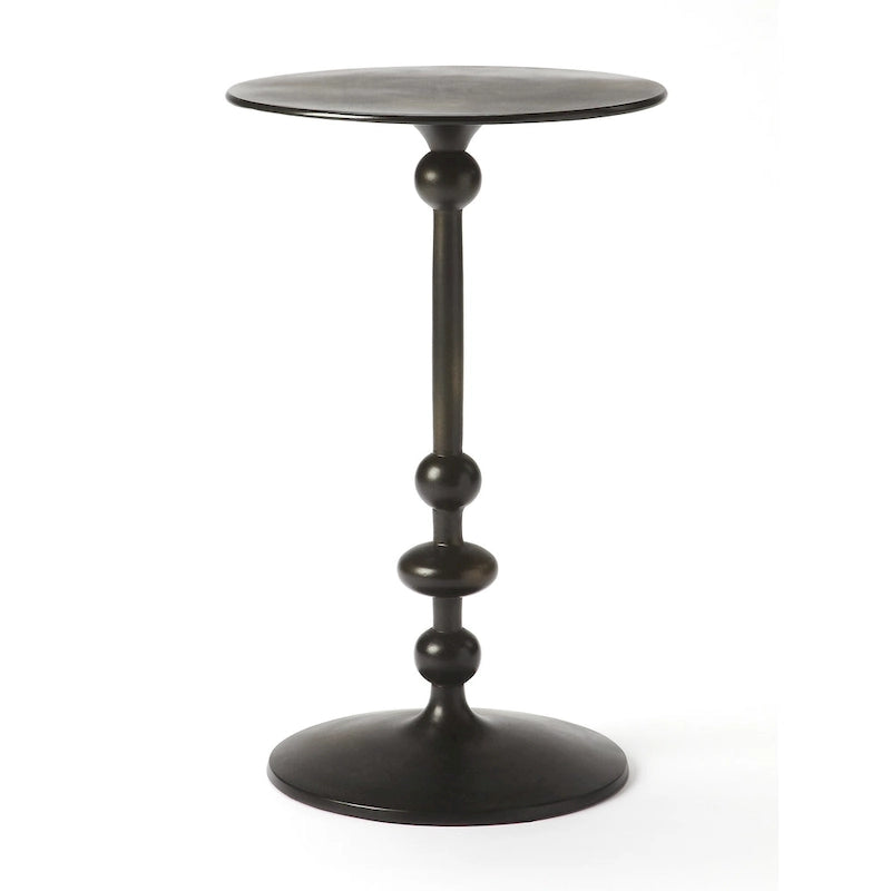 Table d'appoint à piédestal en fer