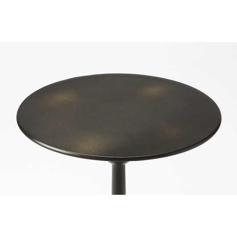 Table d'appoint à piédestal en fer