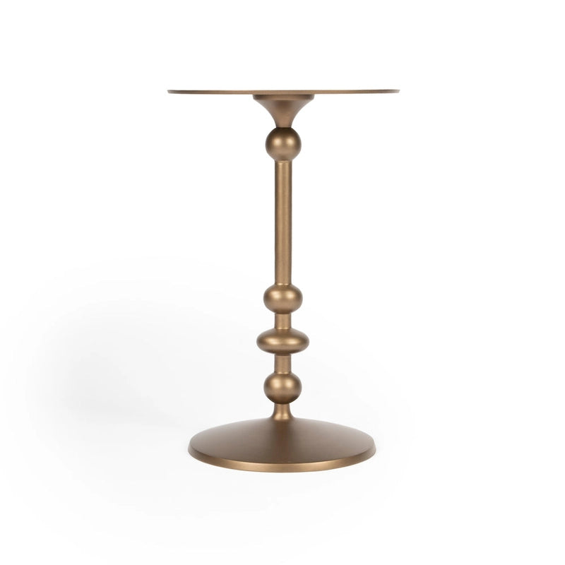 Table d'appoint à piédestal en fer