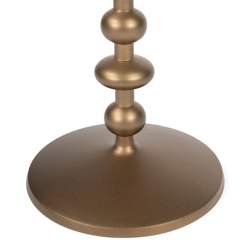 Table d'appoint à piédestal en fer