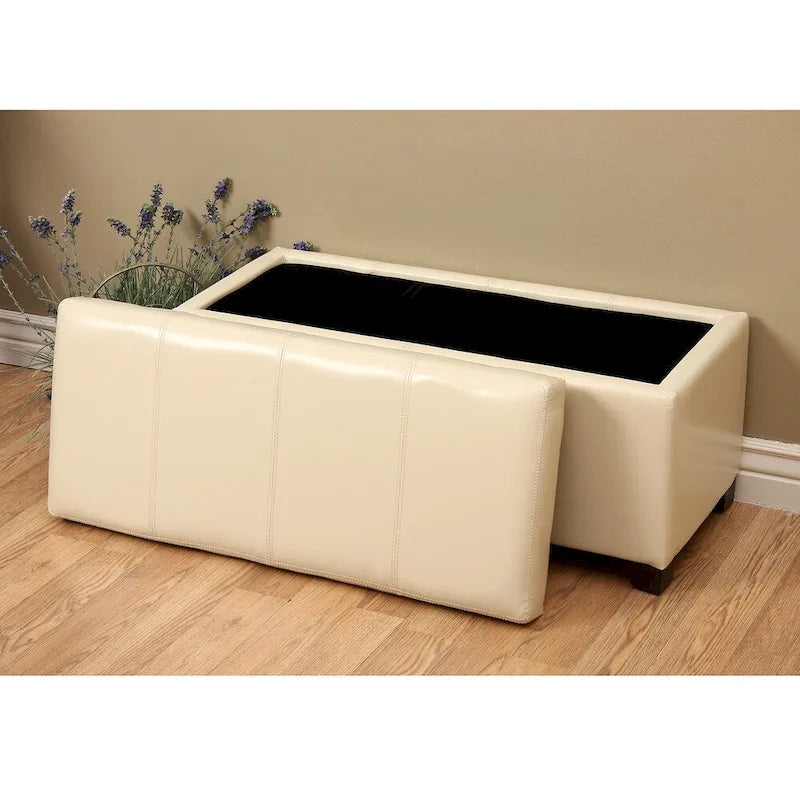Banc de rangement ivoire Warehouse