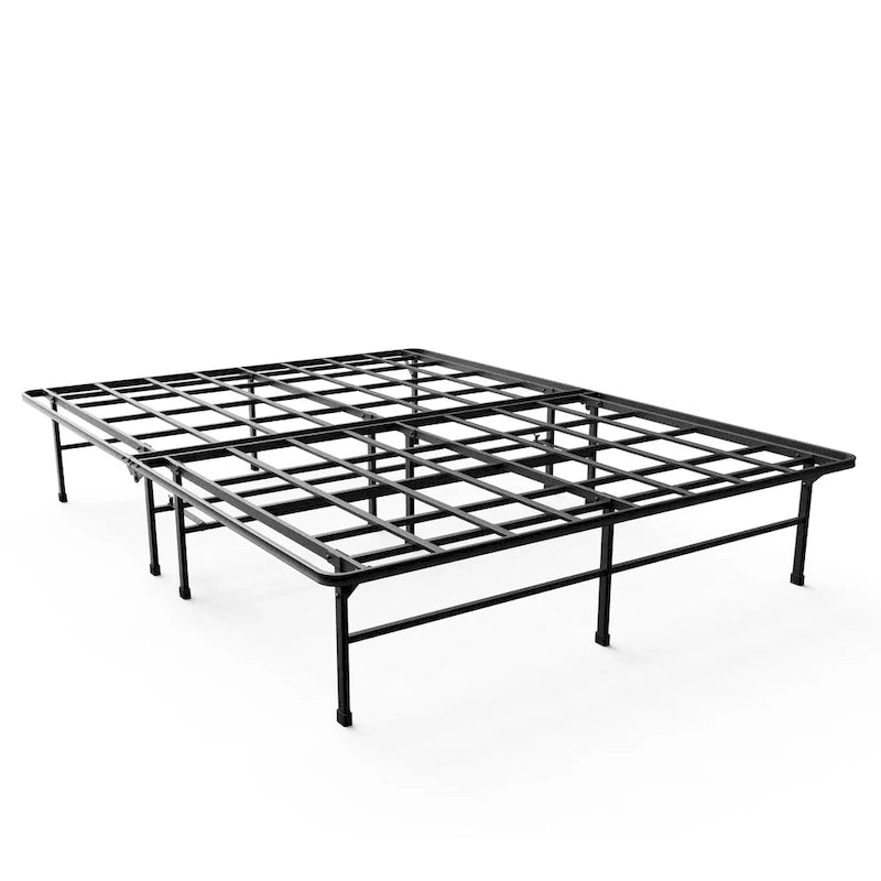 Sommier de matelas ultra-robuste, cadre de lit plateforme en métal de 14 pouces