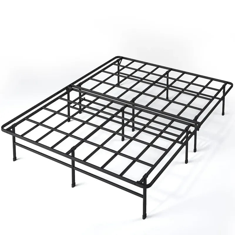 Sommier de matelas ultra-robuste, cadre de lit plateforme en métal de 14 pouces
