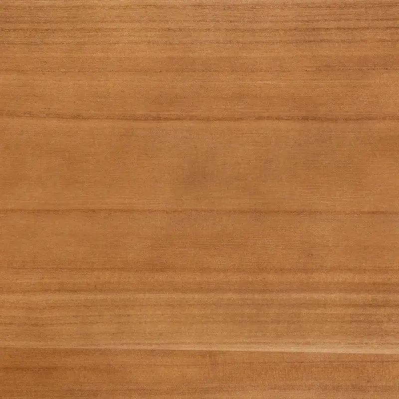 Table de chevet à 2 tiroirs en bois au fini brun noyer, style moderne du milieu du siècle, avec rotin