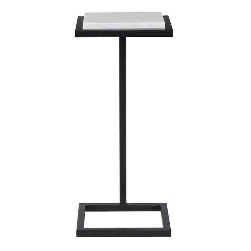 White Martini End Table - 8D x 10W x 23H