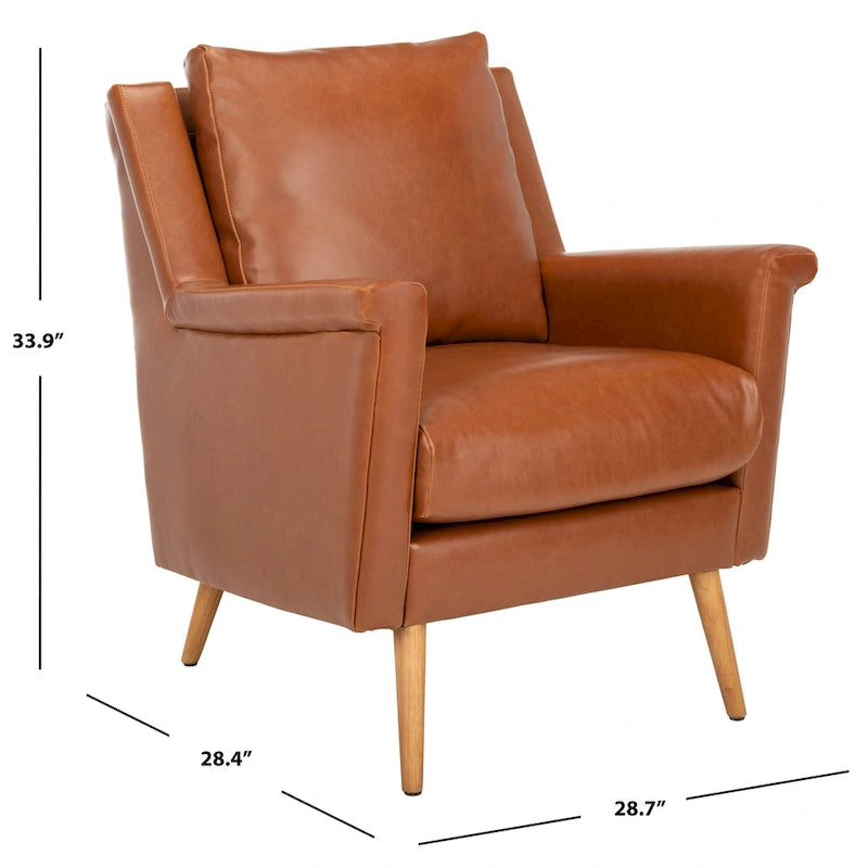 Fauteuil milieu du siècle - 72,9 x 72,1 x 86,1 cm - 74L x 71P x 86H cm