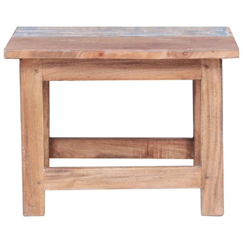 Tables gigognes 2 pcs bois massif de récupération - 15,7 x 15,7 x 11,8