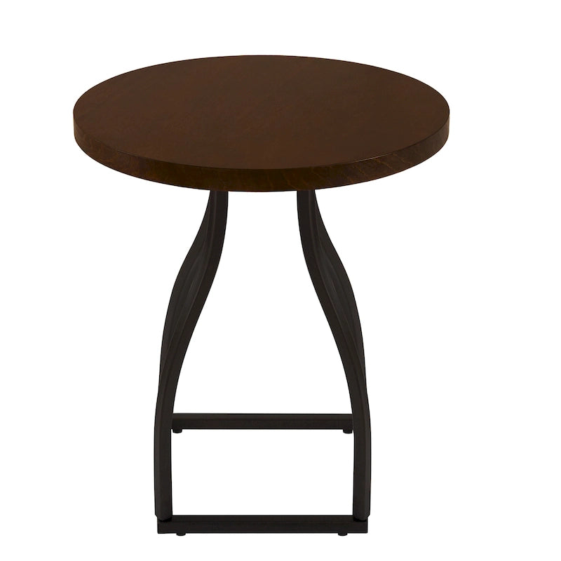 Table d'appoint à base métallique
