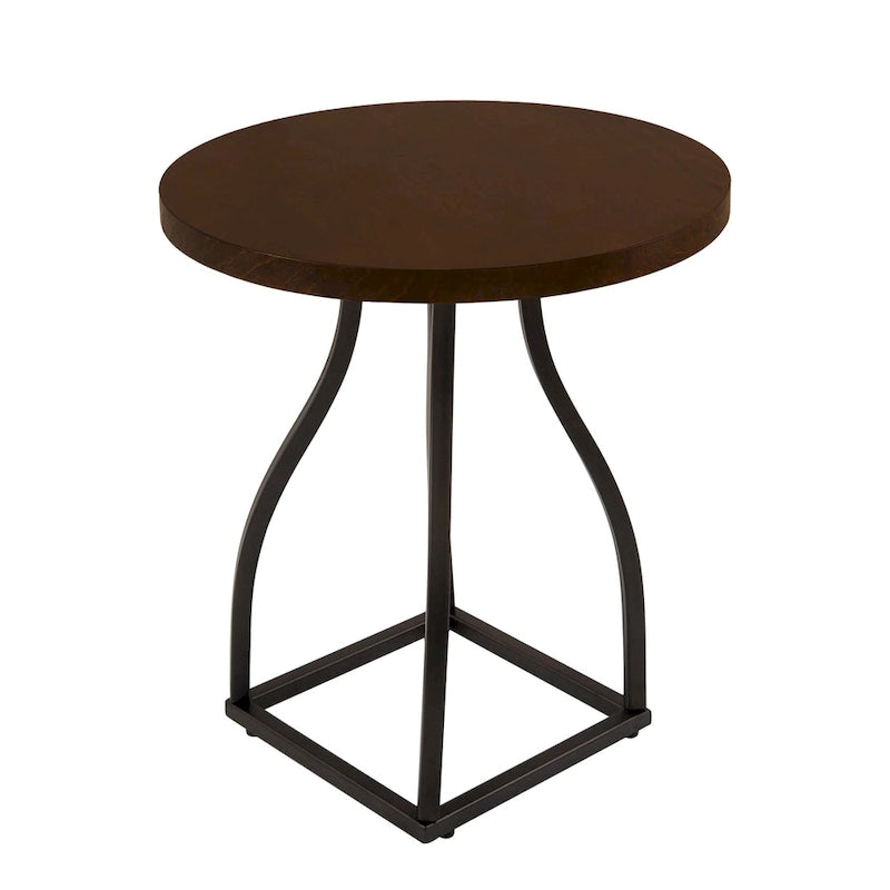 Table d'appoint à base métallique