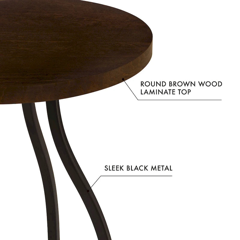 Table d'appoint à base métallique