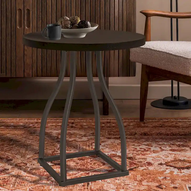 Table d'appoint à base métallique