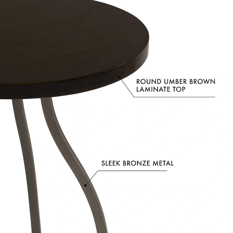 Table d'appoint à base métallique